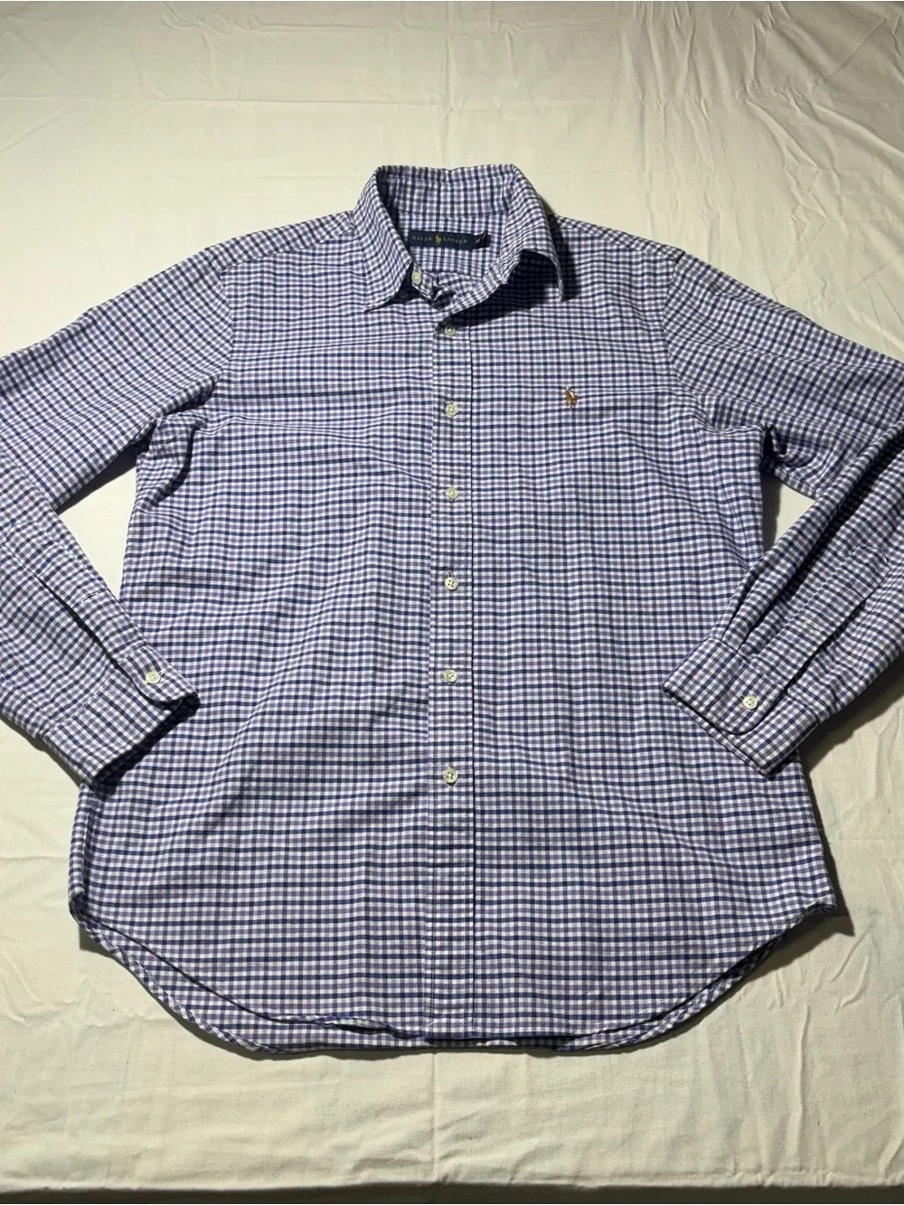 Polo by Ralph Lauren Blue & White Gingham Button-Down Shirt